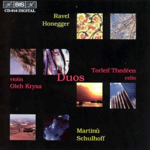 Ravel/ Martinu/ Honegger/ Drysa/ Thedeen - Sonatas for Violin & Cello