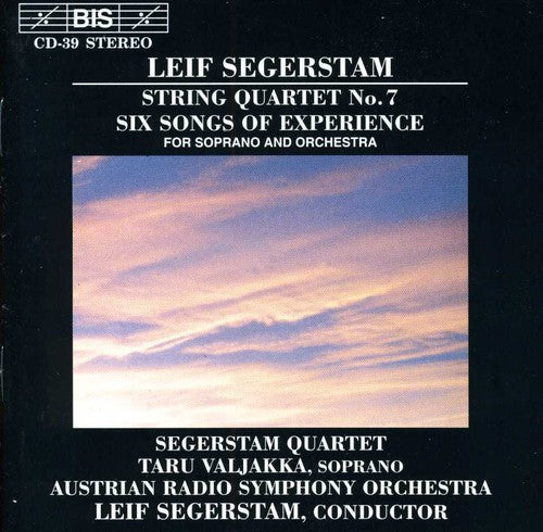 Segerstam/ Valjakka - String Quartet 7 / 6 Songs of Experience