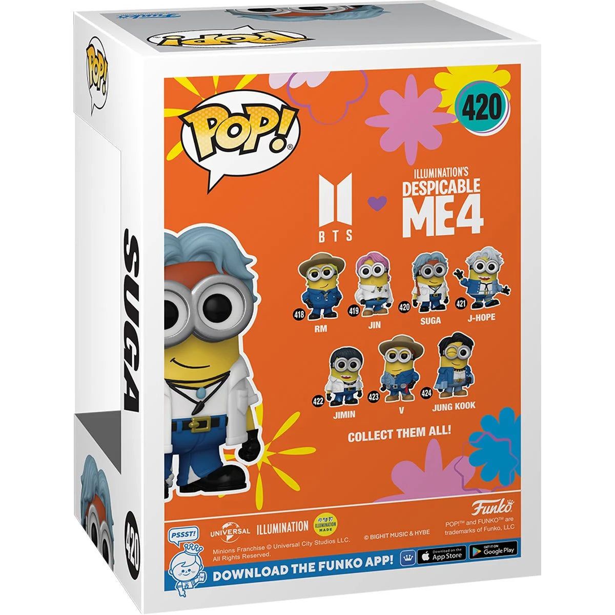 Funko Pop! Despicable Me 4 Minion x BTS Suga
