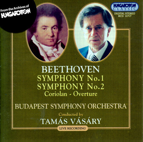 Beethoven/ Budapest Symphony Orchestra/ Vasary - Symphonies Nos 1-2 - Coriolan-Overture