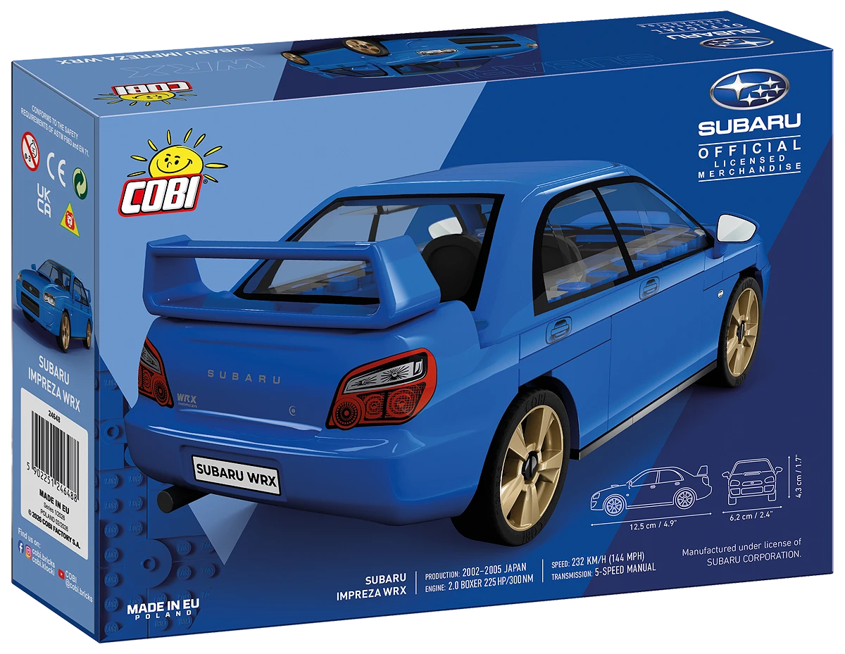 Cobi Toys Subaru Impreza WRX Construction Set Scale 1:35