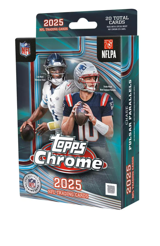 2025 Topps Chrome Football Hanger Box (contents may vary)