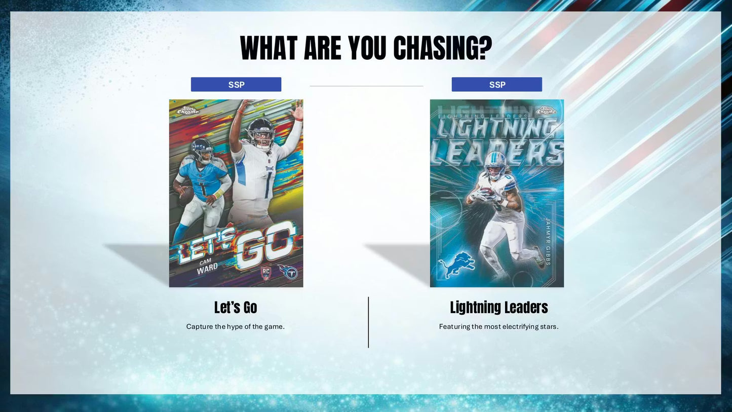 2025 Topps Chrome Football Hanger Box (contents may vary)