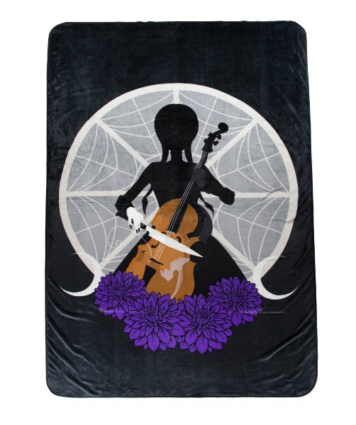 Wednesday Violin Plush Blanket