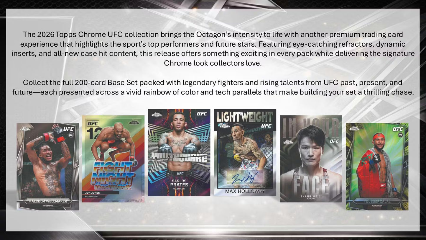 2026 Topps Chrome UFC Blaster Box (contents may vary)