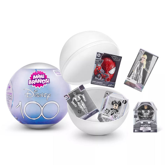 5 Surprise Mini Brands Disney D100 Platinum Capsule Collectible Toy (5 random)