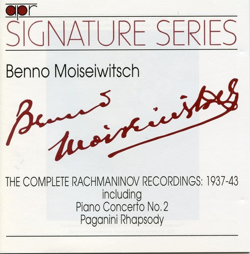 Rachmaninov/ Moiseiwitsch - Complete Rachmaninov Recordings 1937-43
