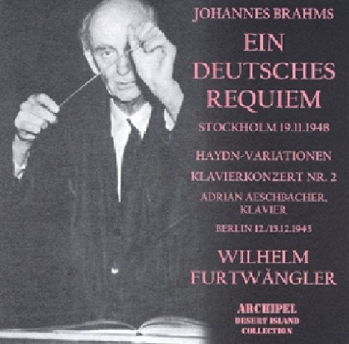Brahms/ Furtwangler - Ein Deutsches Requiem