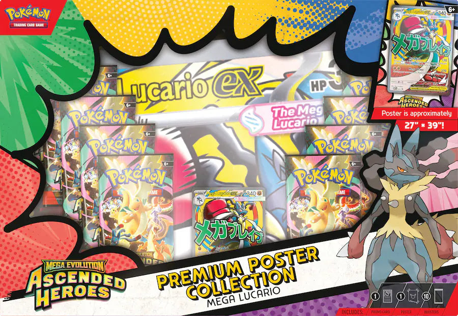 Pokémon - Trading Card Game: Mega Evolution - Ascended Heroes Premium Poster Collection