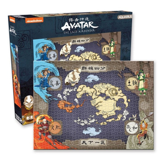 Avatar The Last Airbender Map 1000 Piece Jigsaw Puzzle