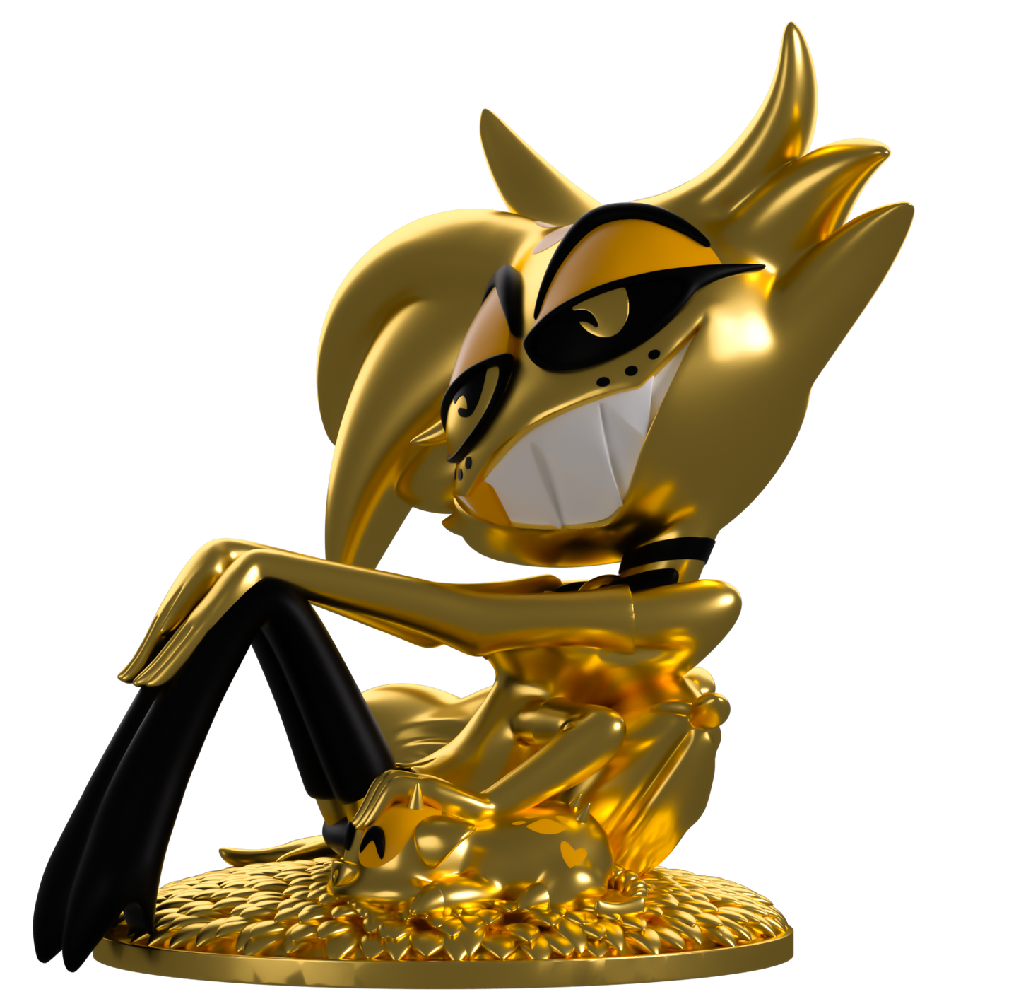 Youtooz Hazbin Hotel Golden Chrome Angel Dust