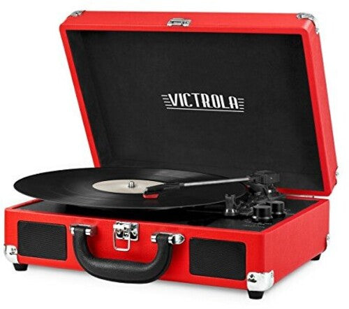 Victrola Journey Bluetooth Suitcase 3 Speed Turntable - Red