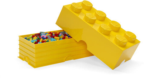 LEGO Storage Brick With 8 Knobs, Bright Yellow