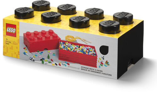 LEGO Storage Brick With 8 Knobs, Black