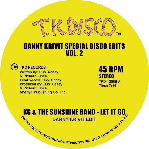 K.C. & Sunshine Band - Danny Krivit Special Disco Edits Vol. 2