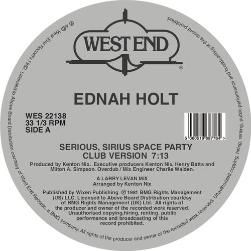 Ednah Holt - Serious Sirius Space Party