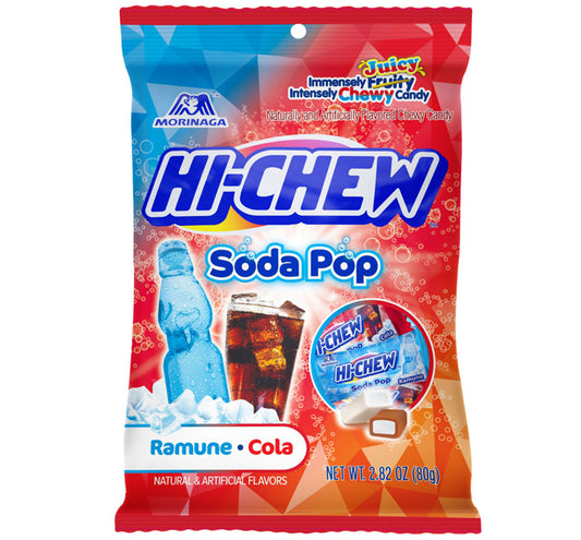 Hi-Chew Peg Bag Soda Pop (Ramune & Cola)