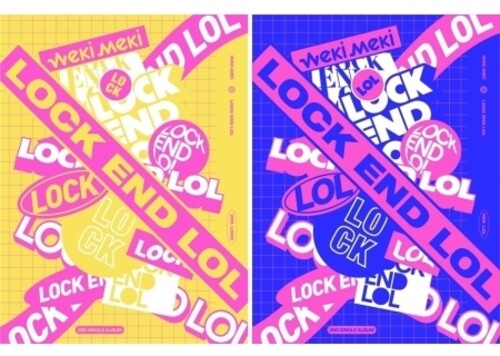 Weki Meki - Lock End LOL (Random Cover) (Incl. 80pg photo book, logo sticker, 2 selfie photo cards + 1 weki meki ring)