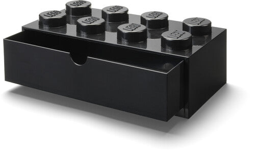 LEGO Stackable Storage: Desk Drawer with 4 Knobs, Black