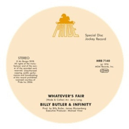 Billy Butler & Infinity & Lady Lee - Whatever'S Fair / Simple Things