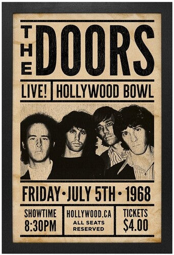 Doors - Live! Hollywood Bowl 11X17 Framed Print With Gel-Coat