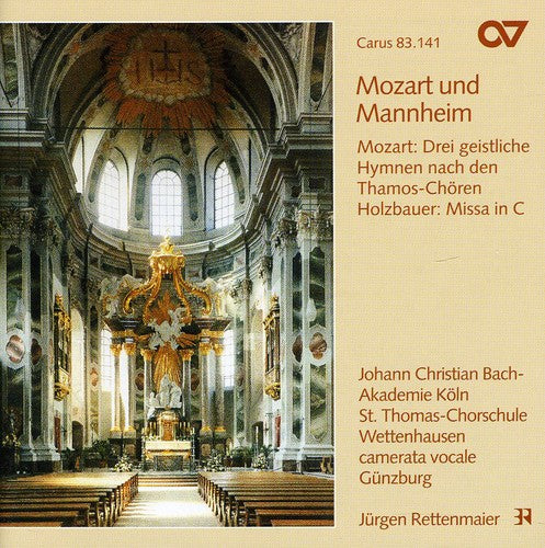 Holzbauer/ Mozart/ Rettenmaier/ Jc Bach Academy - Mass in C / 3 Sacred Hymns