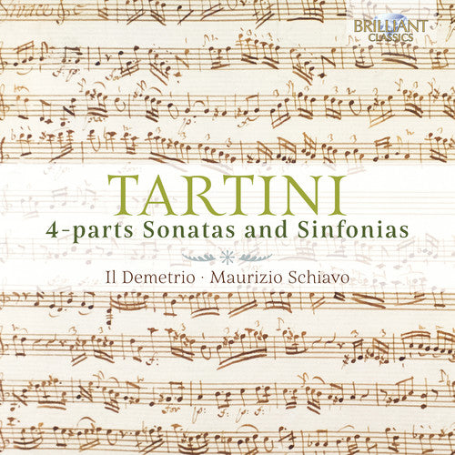 Tartini/ Ensemble Il Demetrio - 4-Parts Sonatas & Sinfonias