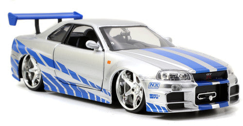 Fast & Furious 2 - 1:24 Brian's '02 Nissan Skyline GT-R Die-Cast Car