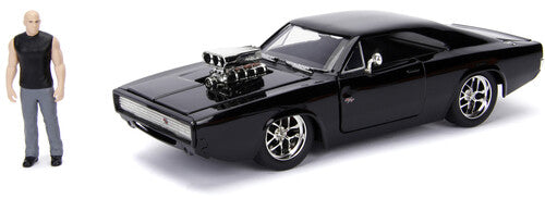 Fast & Furious Dodge Charger & Dom Figure 1:24 Scale Diecast Replica Model