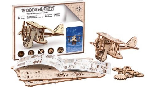 Wooden City - Biplane Model
