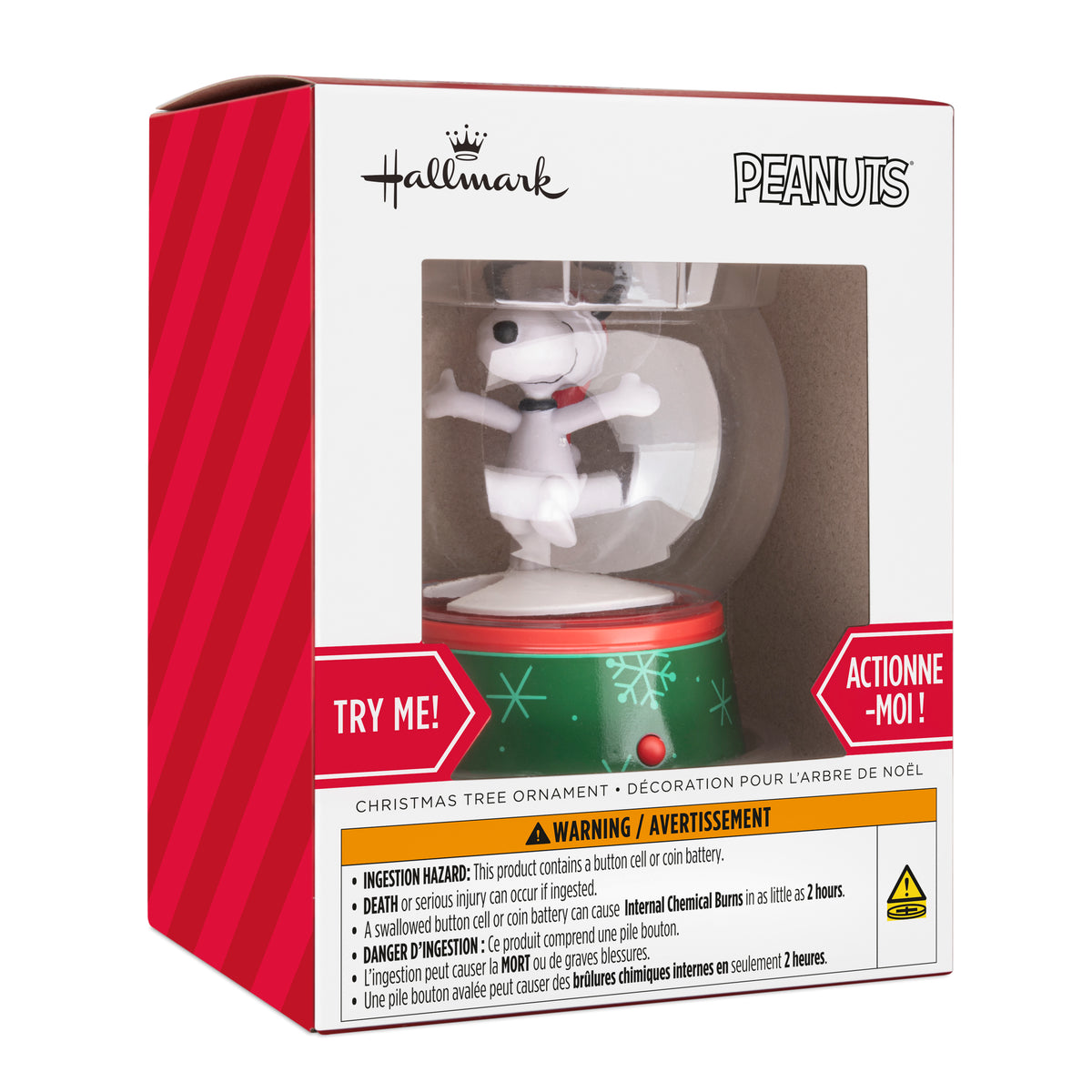 Hallmark Peanuts Snow Globe Ornament