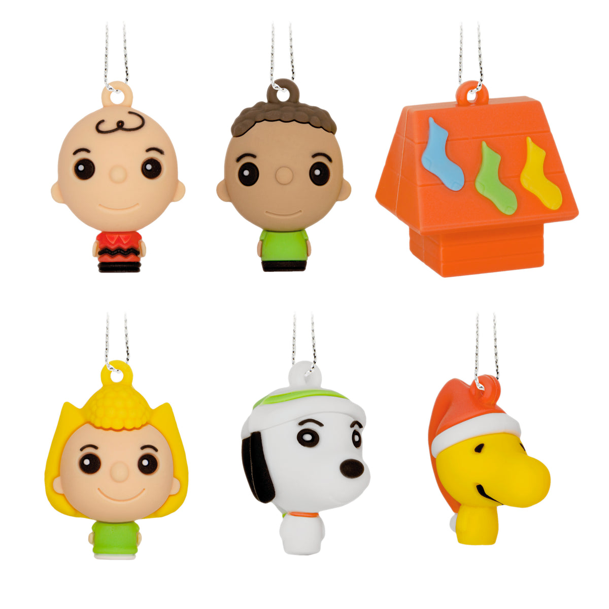 Hallmark Peanuts Mini PVC Ornament Set