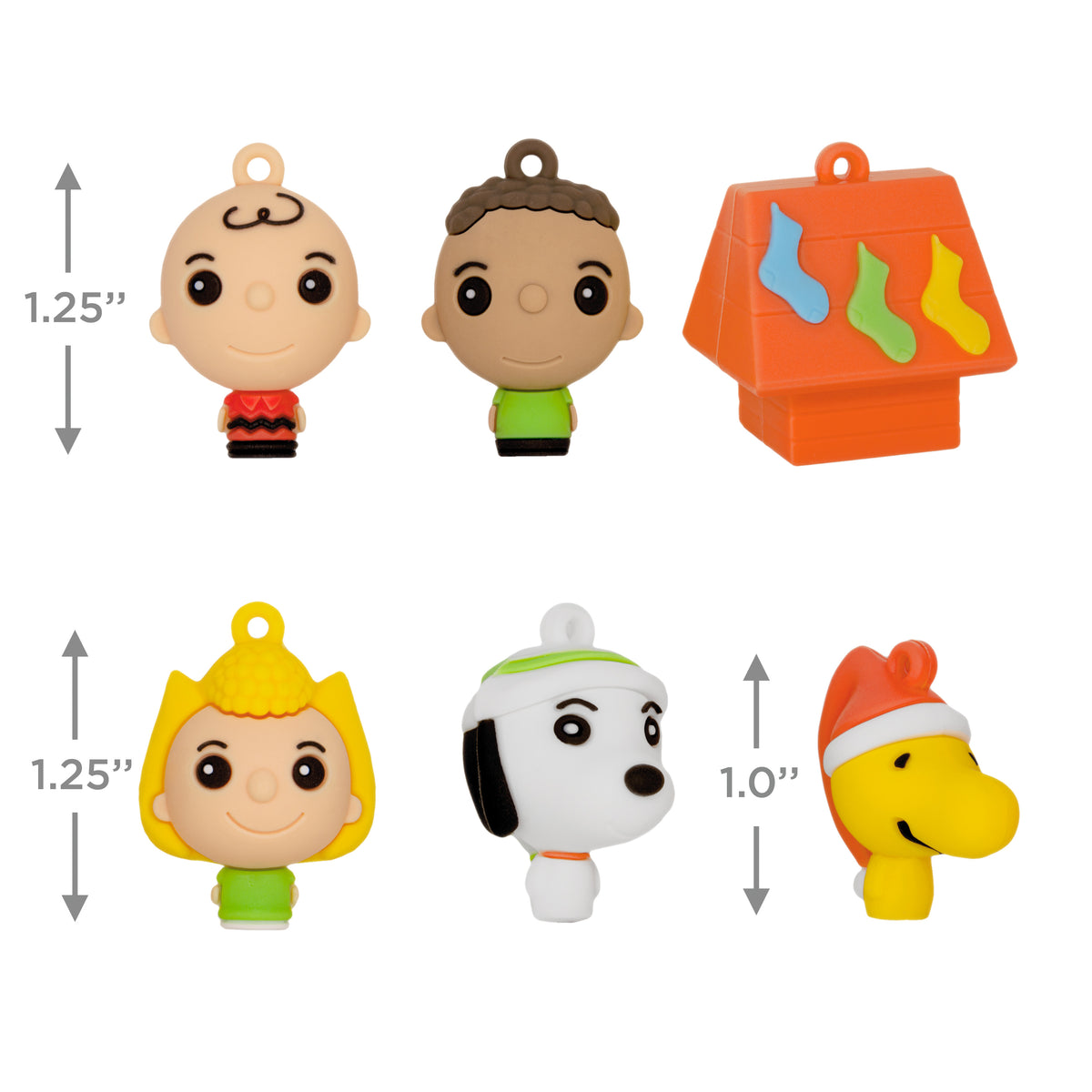 Hallmark Peanuts Mini PVC Ornament Set