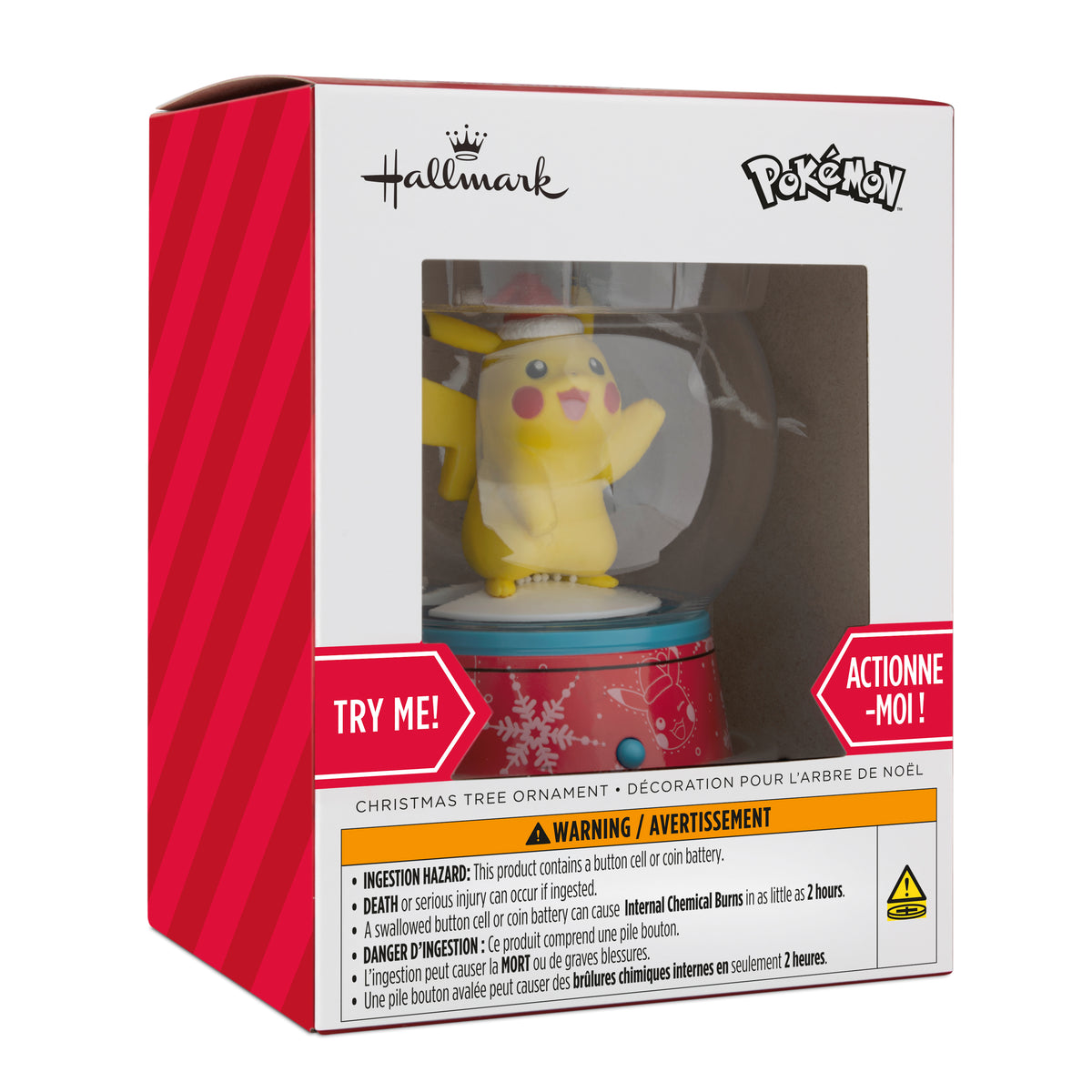 Hallmark Pikachu Snow Globe Ornament