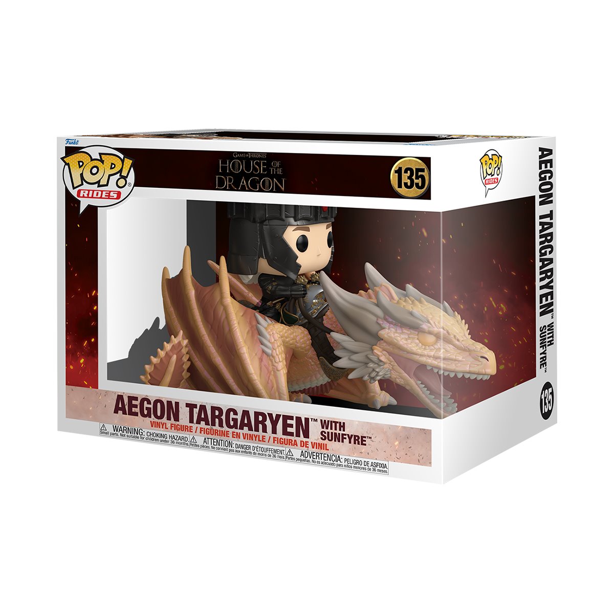 Funko Pop! House of the Dragon Aegon Targaryen with Sunfyre
