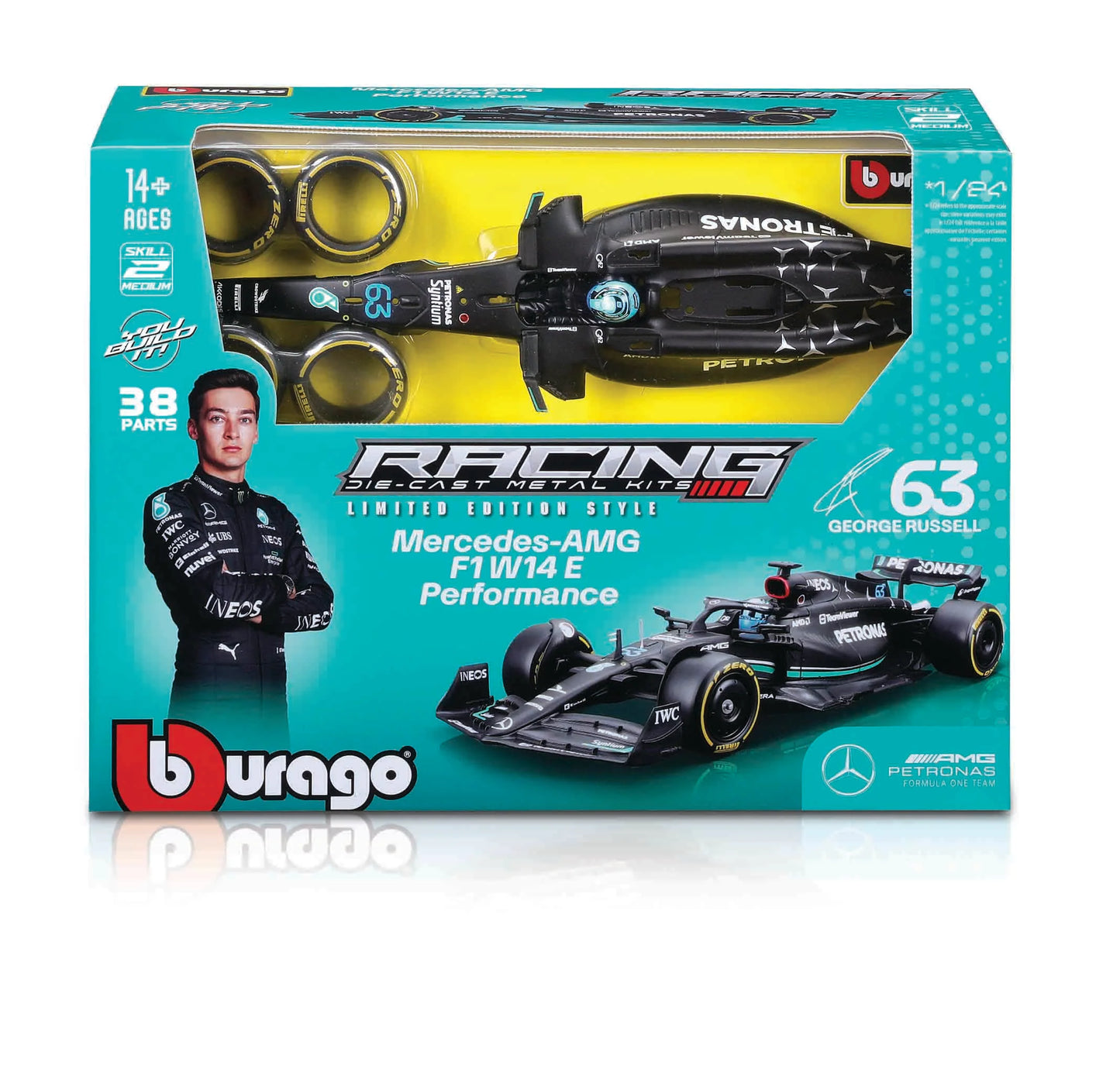 1:24 Formula 1 Model Kit - Mercedes-Amg F1 W14 E Performance George Russell