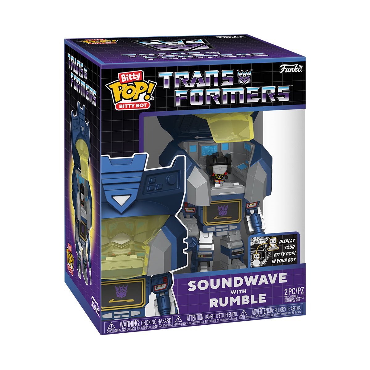 Funko Bitty Pop! Transformers Soundwave with Rumble