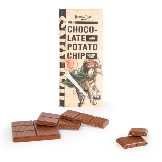 Attack On Titan Chocolate Potato Chip Candy Bar