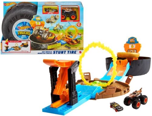 Mattel - Hot Wheels Monster Truck Stunt Tire Playset
