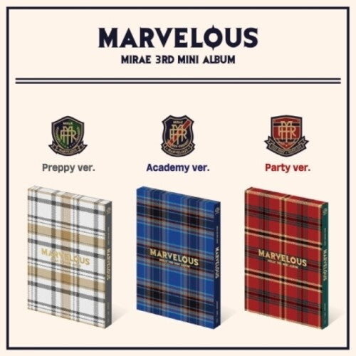 Mirae - Marvelous (Random Cover) (incl. Photobook, Photocard, Student ID Card, School Record Card, Mirae Time Table + Stationary Sticker)