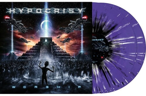 Hypocrisy - Worship (Purple White & Black Splatter)