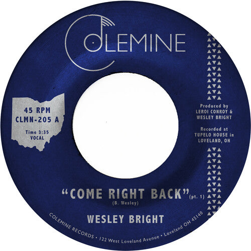 Wesley Bright - Come Right Back (Opaque Red)