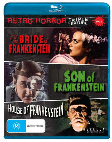 Retro Horror Triple Feature Volume 1: Bride of Frankenstein / Son of Frankenstein / House of Frankenstein