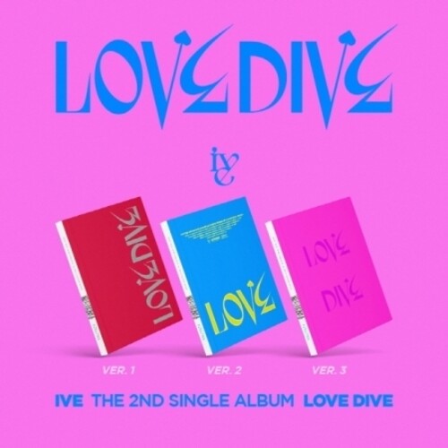 Ive - Love Dive (Random Cover) (incl. 96pg Photobook, Photocard + Heart Hologram Card)