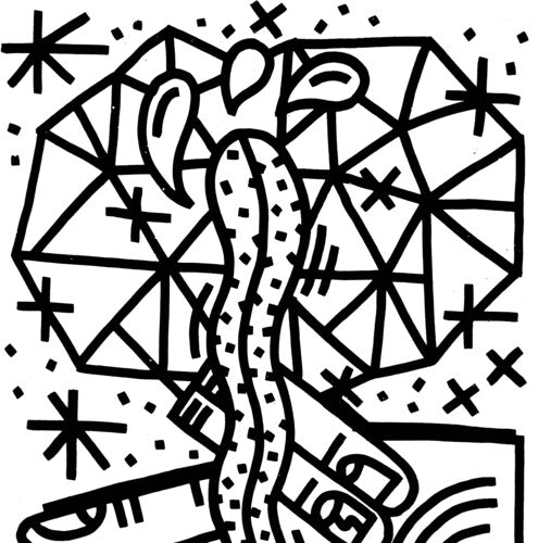 Chrisman - Makila - White W/black Splatter