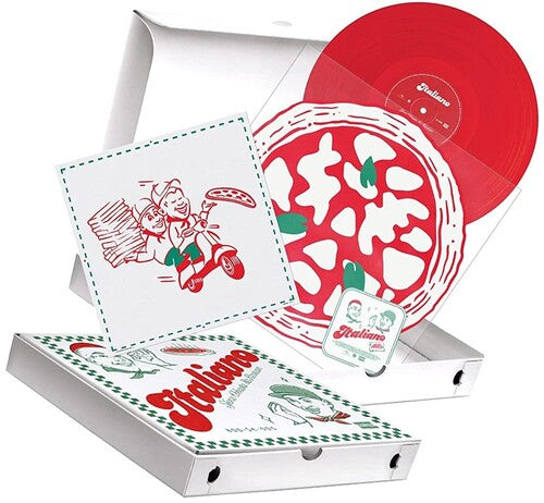 Sfera Ebbasta/ Rvssian - Italiano - Red Vinyl, Pizza Box Packaging