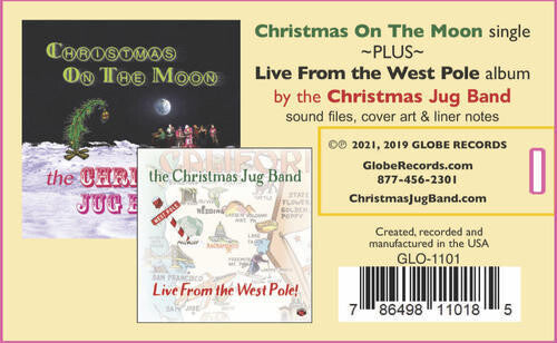 Christmas Jug Band - USB MEMORY STICK DOUBLE FEATURE - CHRISTMAS ON THE MOON SINGLE + LIVE