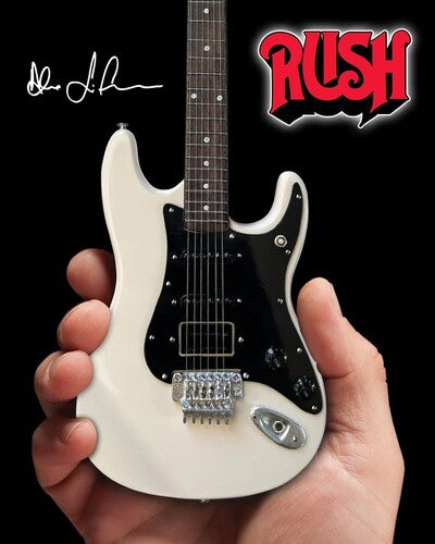 Alex Lifeson Hentor Sportscaster 10 Inch Miniature Guitar Replica Collectible