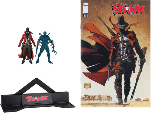 McFarlane Toys - Page Punchers - Spawn 3" Figure With Comic 2Pk - Wave 1 - Gunslinger And Auger (Spawn #309B)