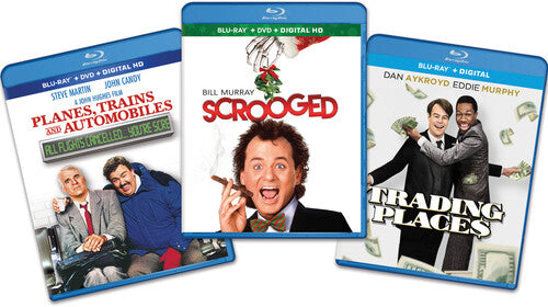 Scrooged/Planes, Trains And Automobiles/Trading Places - Holiday 3 pack Bundle